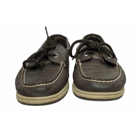 Sperry Top Sider Intrepid Brown Tan Boat Shoes Womens 7 M 9774803 Leather - Picture 7 of 11